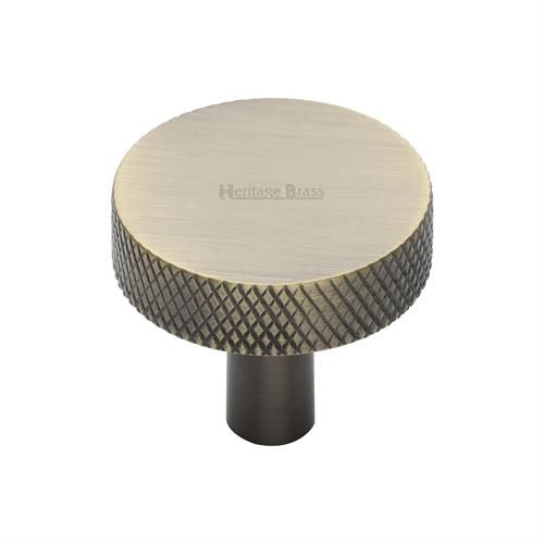 M.Marcus Heritage Brass Knurled Disc Cupboard Knob