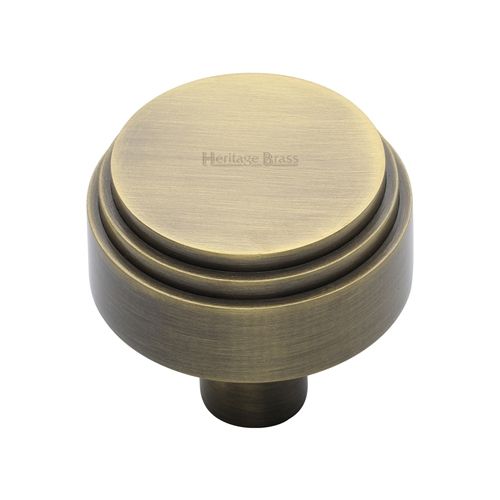 M.Marcus Heritage Brass Round Deco Cupboard Knob
