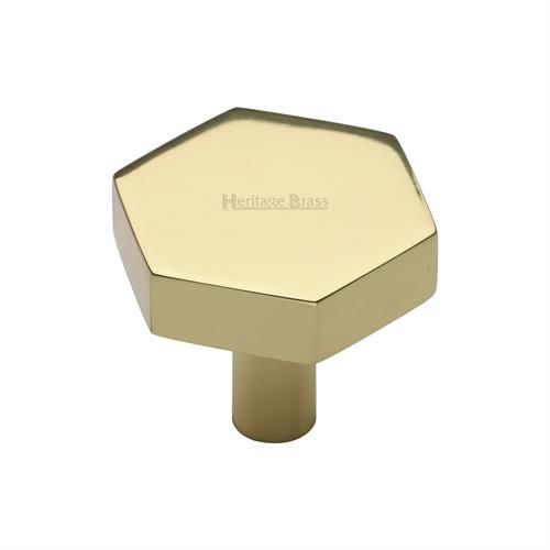 M.Marcus Heritage Brass Hexagon Cupboard Knob
