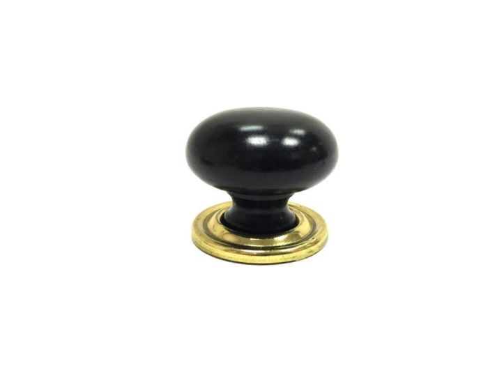 More Pommel Ebony Blackwood Cupboard Knob 
