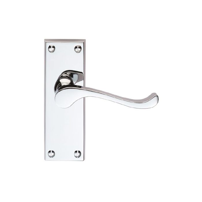 Carlisle Brass Contract Victorian Scroll Door Handle on Backplate - Pair