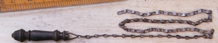 Cottingham - Toilet Pull with Chain - Antique Iron - 1m Chain 