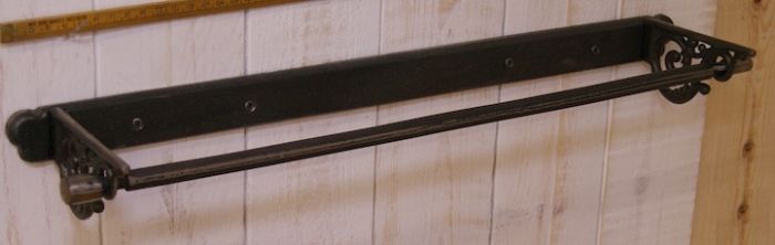 Cottingham - Towel Rail With Scroll Sides - Antique Iron