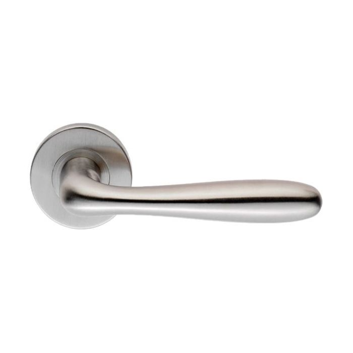 Eurospec Grade 304 Peninsula Door Handle on Rose - Pair
