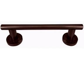 Frelan - Ascot Door Pull Handle on Rose - Dark Bronze - Centres 174mm