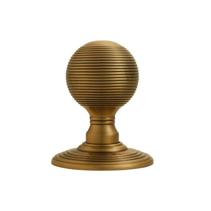 Carlisle Brass Delamain Unsprung Beehive Reeded Mortice Door Knob - Pair