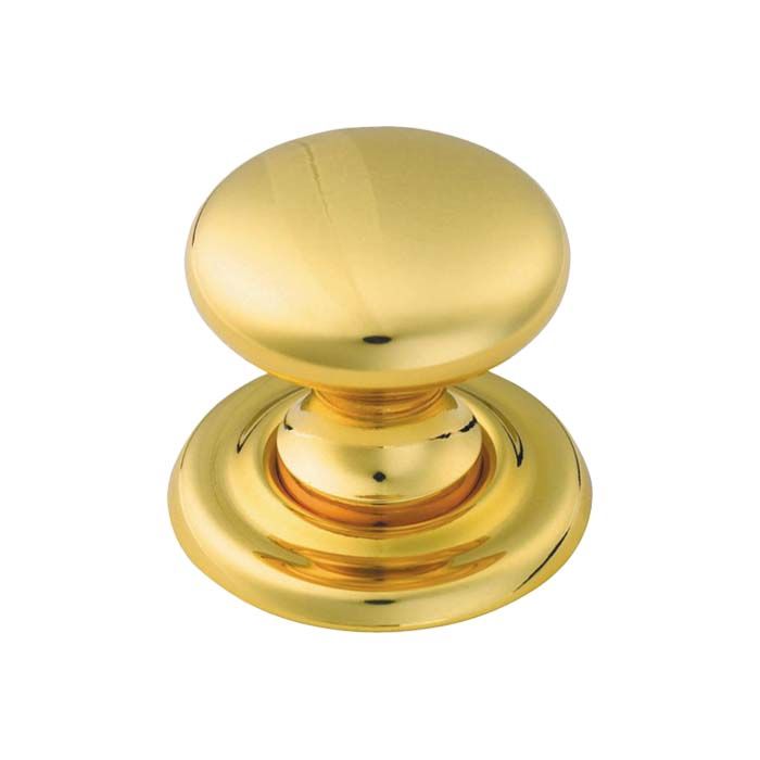 Carlisle Brass Fingertip Design Victorian Cupboard Knob on Loose Rose