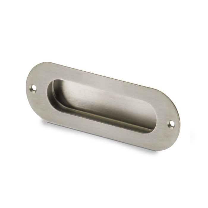 Hettich - Folk Dodona Flush Pull - Brushed Stainless Steel