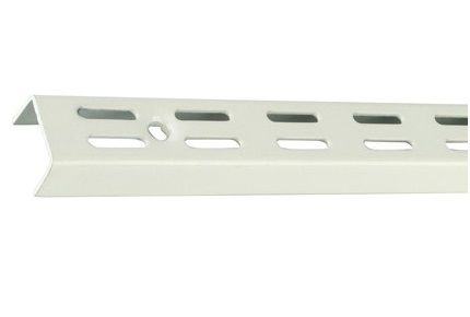Timco Twinslot Upright White Shelf Brackets