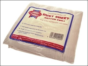 More 12ft x 9ft Cotton Dust Sheet