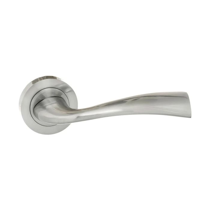 Atlantic Hardware Eco Wave Door Handle on Rose - Pair