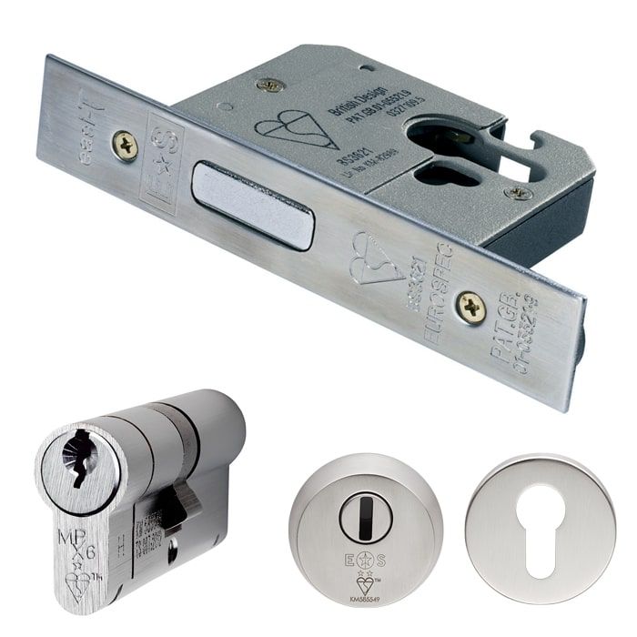 Eurospec Complete Set British Standard Euro Profile Deadlock 