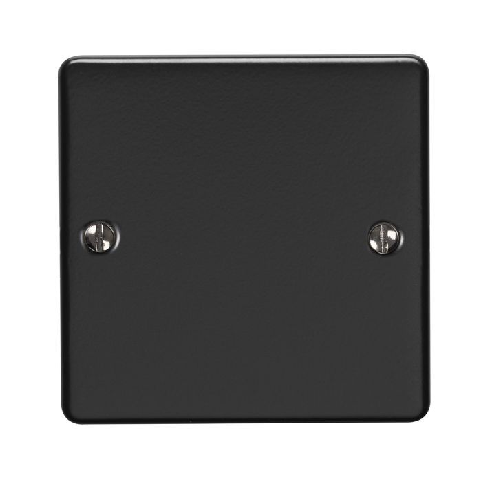 Eurolite - Enhance Decorative - Single Blank Plate - Matt Black