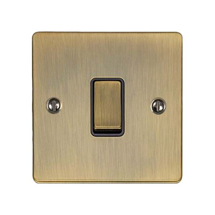 Eurolite - Enhance Decorative - 1 Gang 10 Amp Switch - Antique Brass