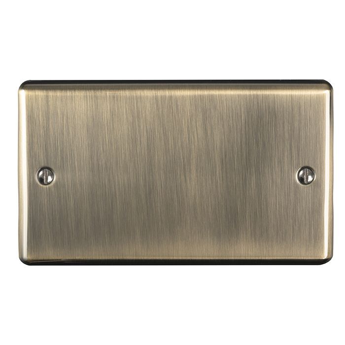 Eurolite - Enhance Decorative - Double Blank Plate - Antique Brass