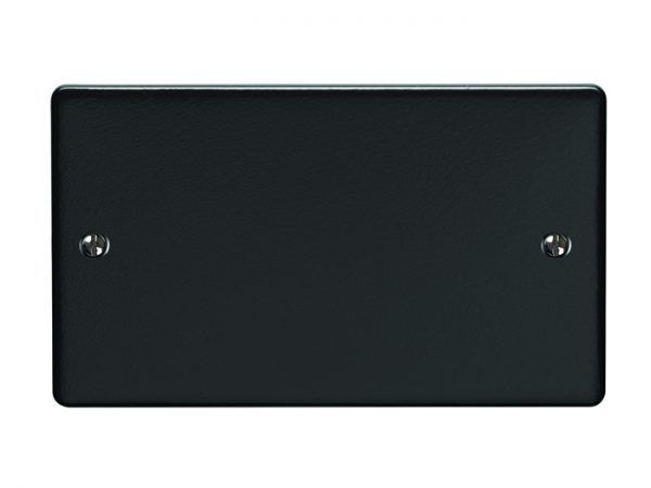 Eurolite - Enhance Decorative - Double Blank Plate - Matt Black 