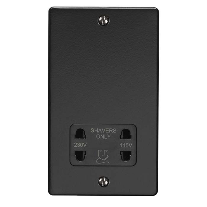 Eurolite - Enhance Decorative - Shaver Socket - Matt Black