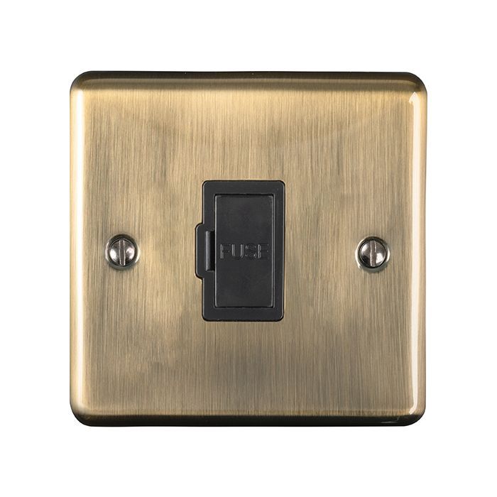 Eurolite - Enhance Decorative - Unswitched Fuse Spur - Antique Brass
