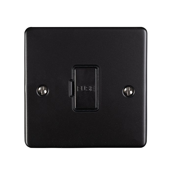 Eurolite - Enhance Decorative - Unswitched Fuse Spur - Matt Black