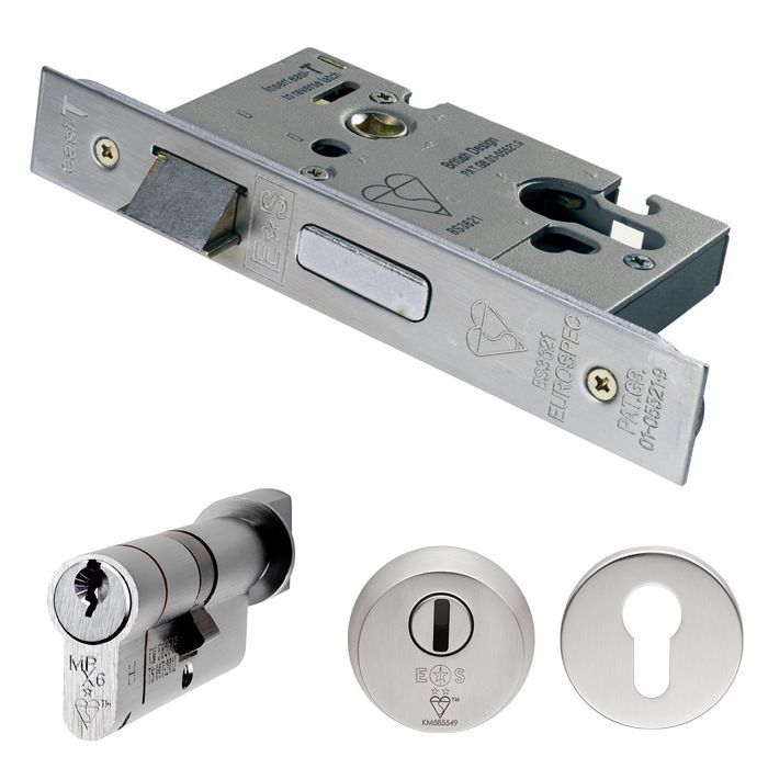 Eurospec Easi-T British Standard Euro Profile Cylinder and Turn Sashlock