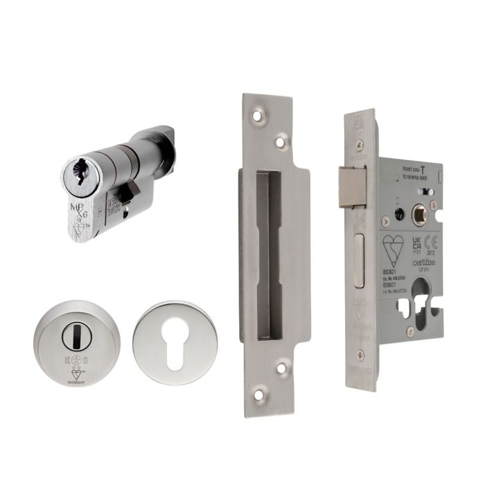 Eurospec Easi-T British Standard Euro Profile Cylinder and Turn Sashlock