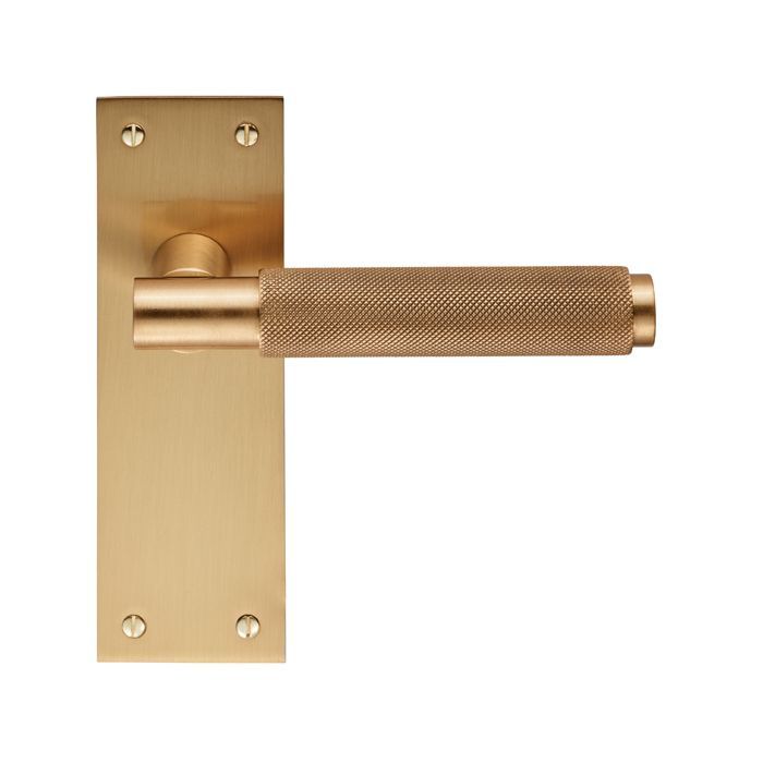 Carlisle Brass Finishes Varese Knurled Door Handle on Backplate - Pair