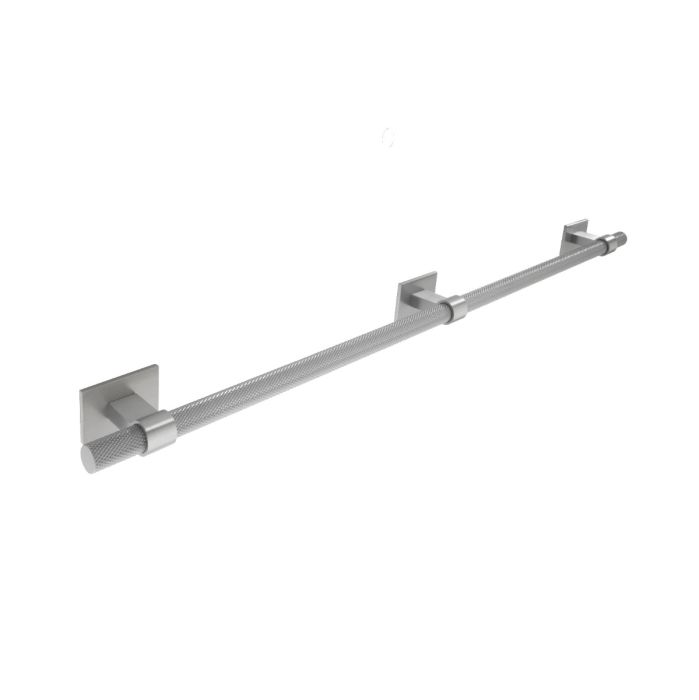 Second Nature 1909 Knurled Appliance Cupboard Handle with Rectangular Backplates