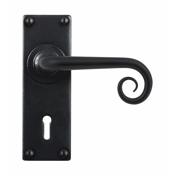 Stonebridge Curl Door Handle on Backplate - Pair