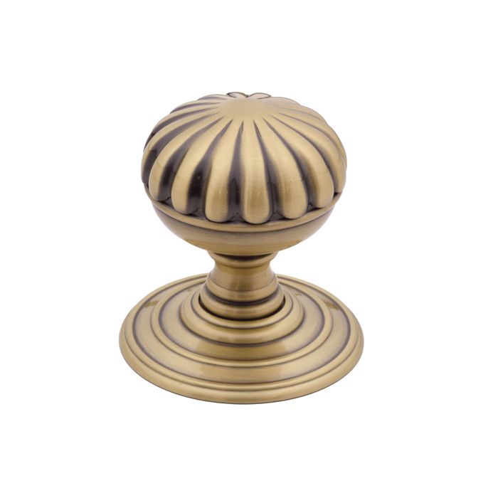 Fulton & Bray Unsprung Flower Mortice Door Knob - Pair