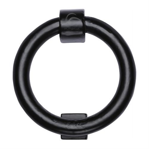 M.Marcus - Black Iron Ring Door Knocker - Matt Black