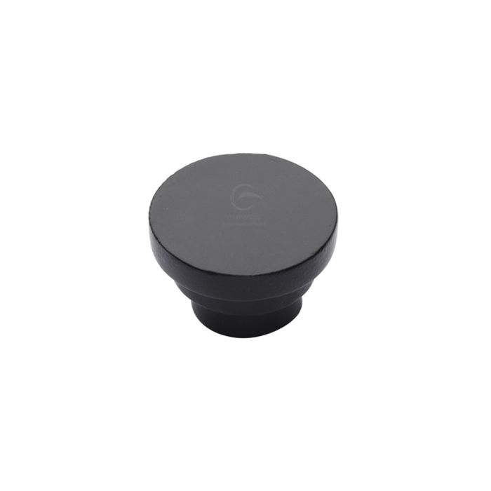 M.Marcus Black Iron Round Stepped Cupboard Knob