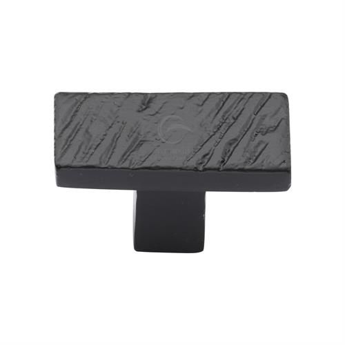 M.Marcus - Black Iron Textured Cupboard Knob - Matt Black