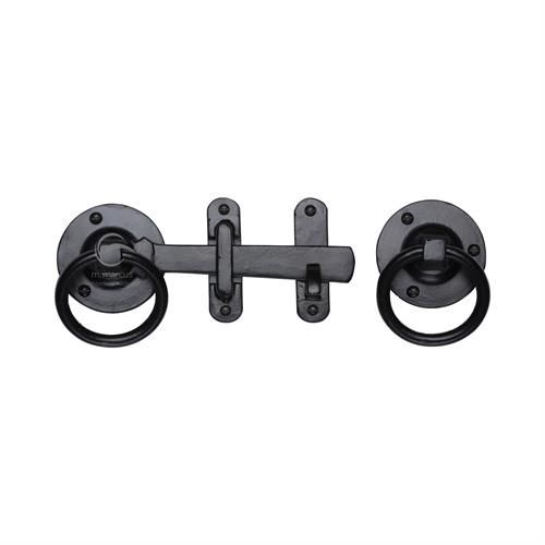 M.Marcus - Black Iron Ring Handle Gate Latch - Matt Black