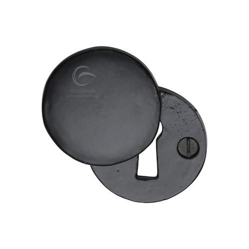 M.Marcus - Black Iron Standard Covered Escutcheon - Matt Black