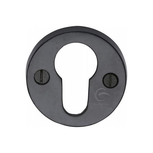 M.Marcus - Black Iron Euro Escutcheon - Matt Black