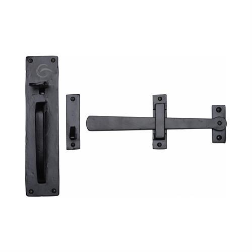 M.Marcus - Black Iron Straight Gate Latch - Matt Black