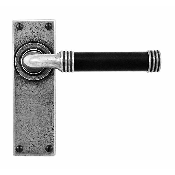 Finesse Jarrow Leather Door Handle on Backplate - Pair