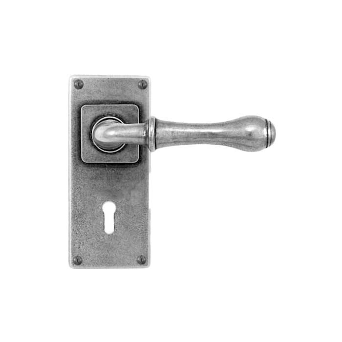Finesse Derwent Door Handle on Jesmond Backplate - Pair