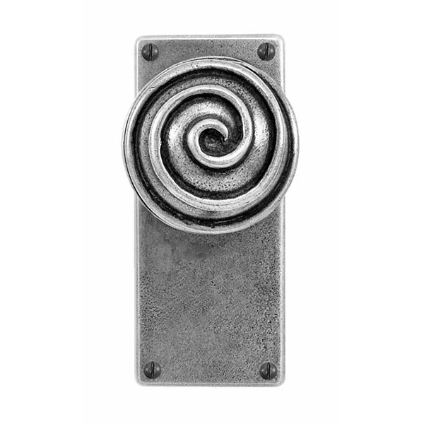 Finesse Swirl Door Knob on Jesmond Backplate - Pair