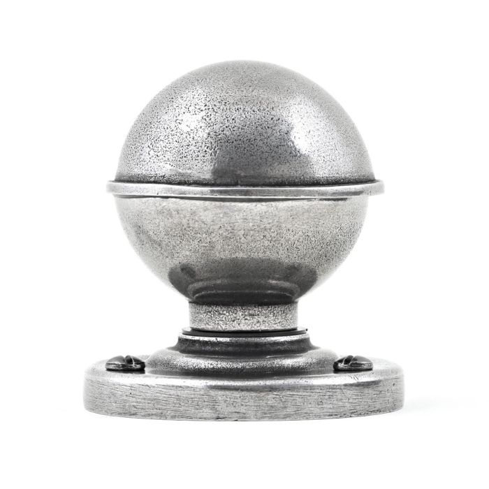 Finesse - Pelton Mortice Door Knob - Solid Pewter - Pair