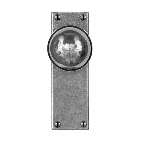 Finesse Pelton Door Knob on Backplate - Pair