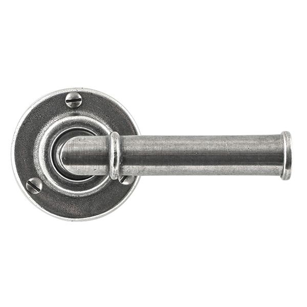 Finesse - Wexford Door Handle on Rose - Solid Pewter - Pair