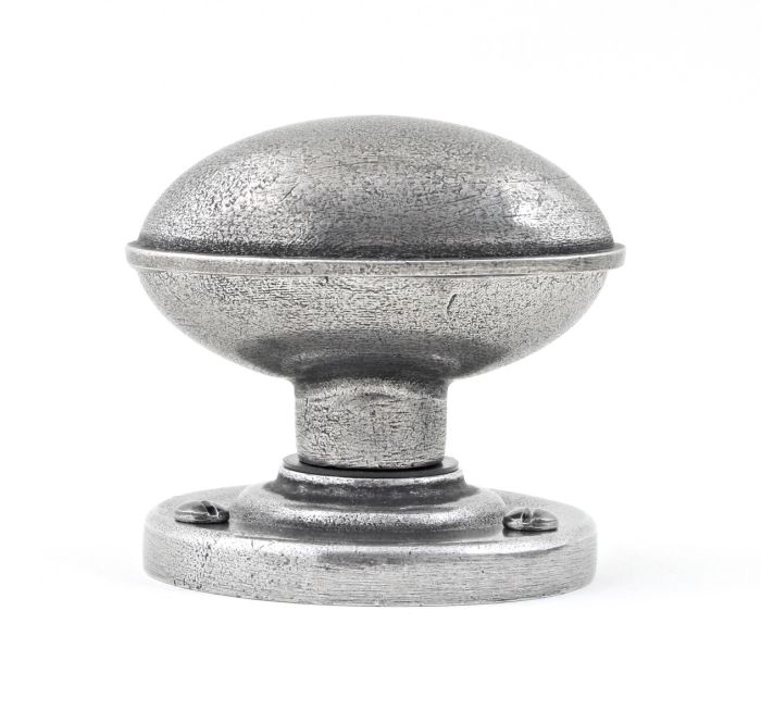 Finesse - Lincoln Mortice Door Knob - Solid Pewter - Pair