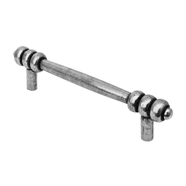 Finesse - Alston Cupboard Handle - Solid Pewter - Centres 128mm