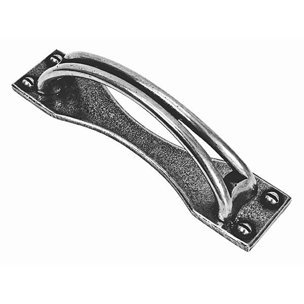 Finesse - Aydon Cupboard Handle - Solid Pewter - Centres 96mm