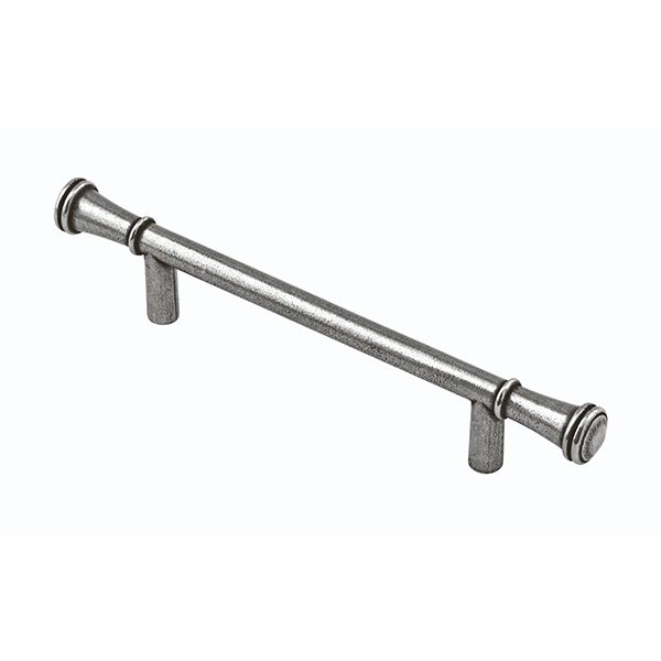Finesse - Durham Cupboard Handle - Solid Pewter - Centres 128mm