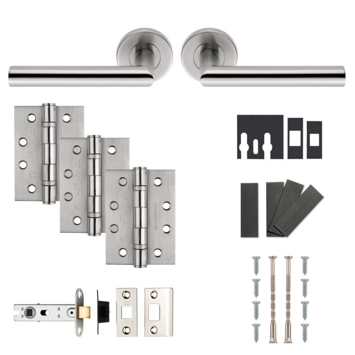 Eurospec Treviri Mitred Door Handle Fire Door Pack