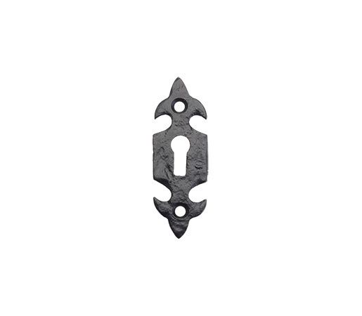 Foxcote Foundries - Standard Profile Fleur De Lys Escutcheon - Black Antique