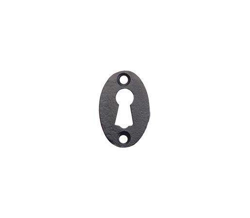 Foxcote Foundries - Standard Profile Oval Escutcheon - Black Antique