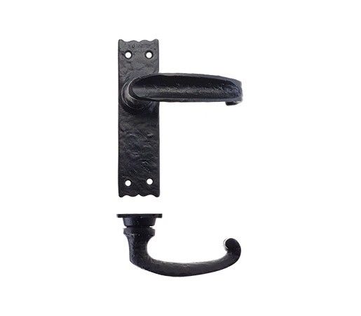 Foxcote Foundries Slimline Door Handle on Backplate - Pair